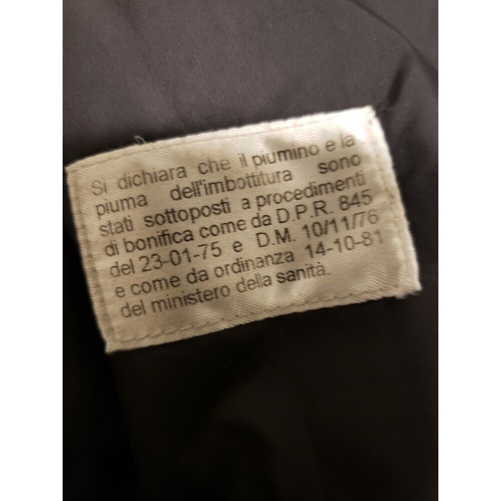 ARMANI COLLEZIONI Womens Black Goose Down Coat Puffer Jacket Size 6 - Picture 9 of 12